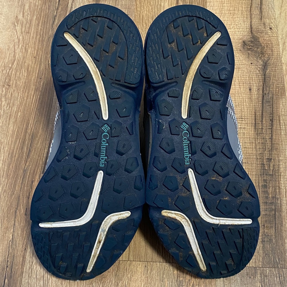 Columbia OutDry Womens Grey Blue Waterproof Hiking Shoes Size 6.5 - Picture 8 of 8